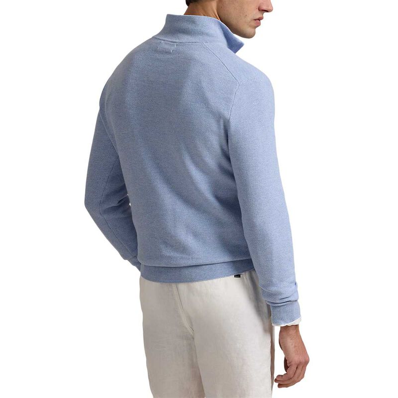 Polo Ralph Lauren Mesh-Knit Cotton Quarter-Zip Sweater image number 1